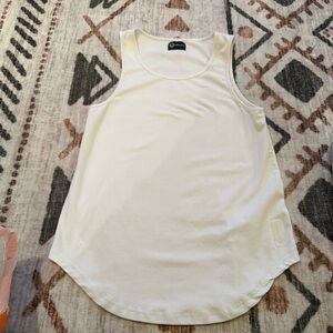 White & Black Sleeveless Men's Tank Tops